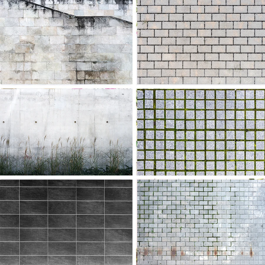 Nitree решетчатый каменный фон для фотосъемки белая кирпичная стена цементная