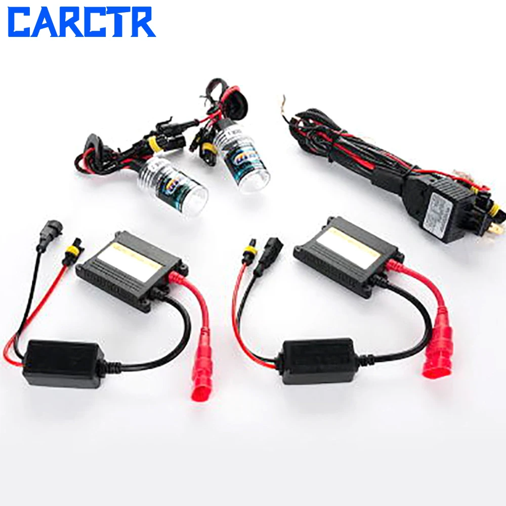 CARCTR 1 комплект ксеноновые автомобильные фары лампы HID с балластами H H3 H4 H7 H8/H9/H11 6000K
