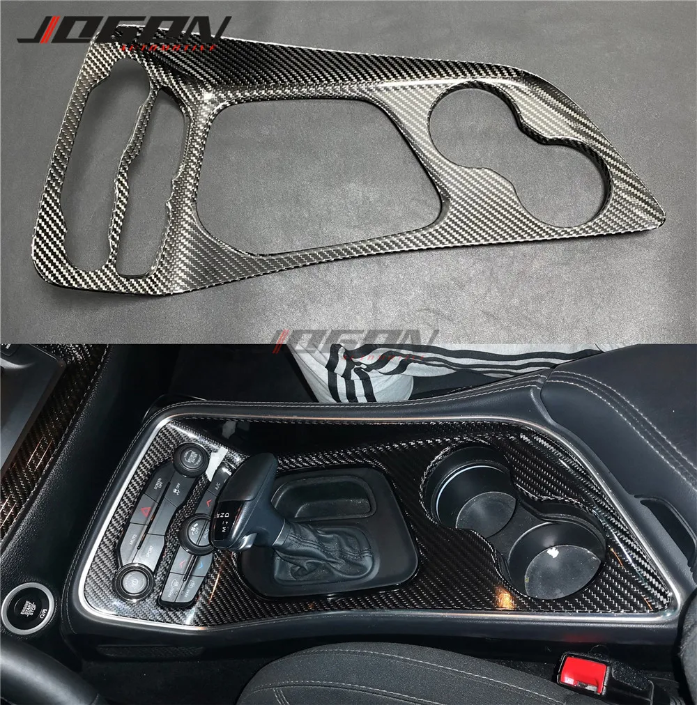 Глянцевая Реальные углеродного волокна центр панельная Накладка для коробки