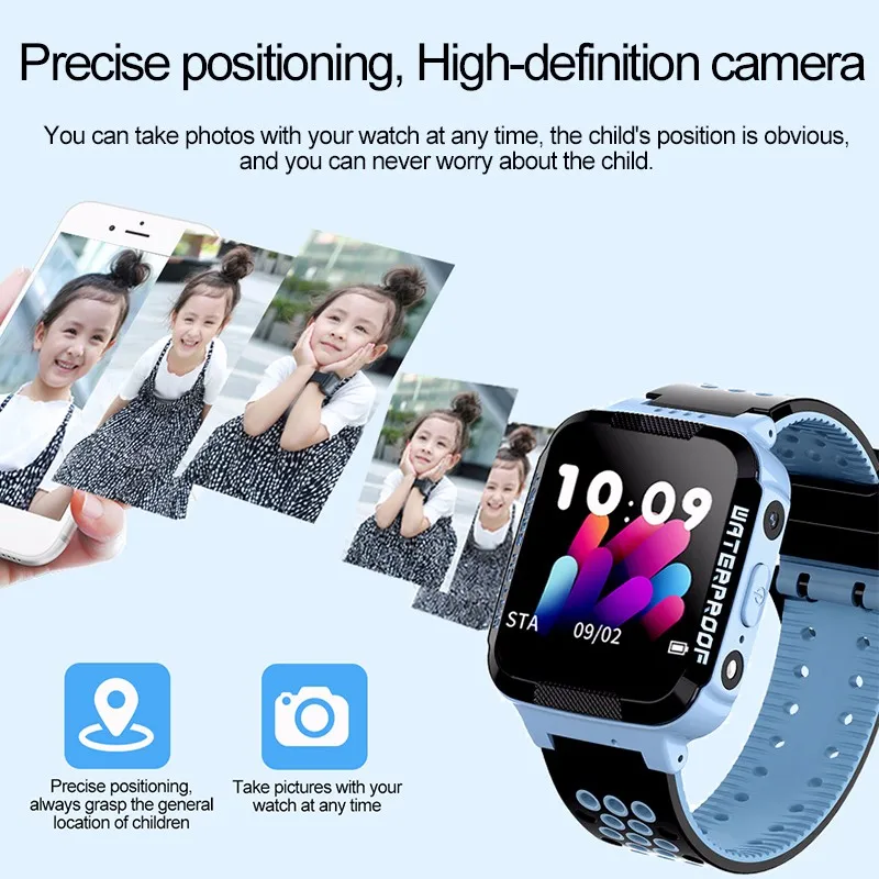 Y37 Kids Smart Watch 2G SIM Card GPS IP67 Waterproof with Camera SOS Call Disable in Class Baby Location Track for Android IOS |