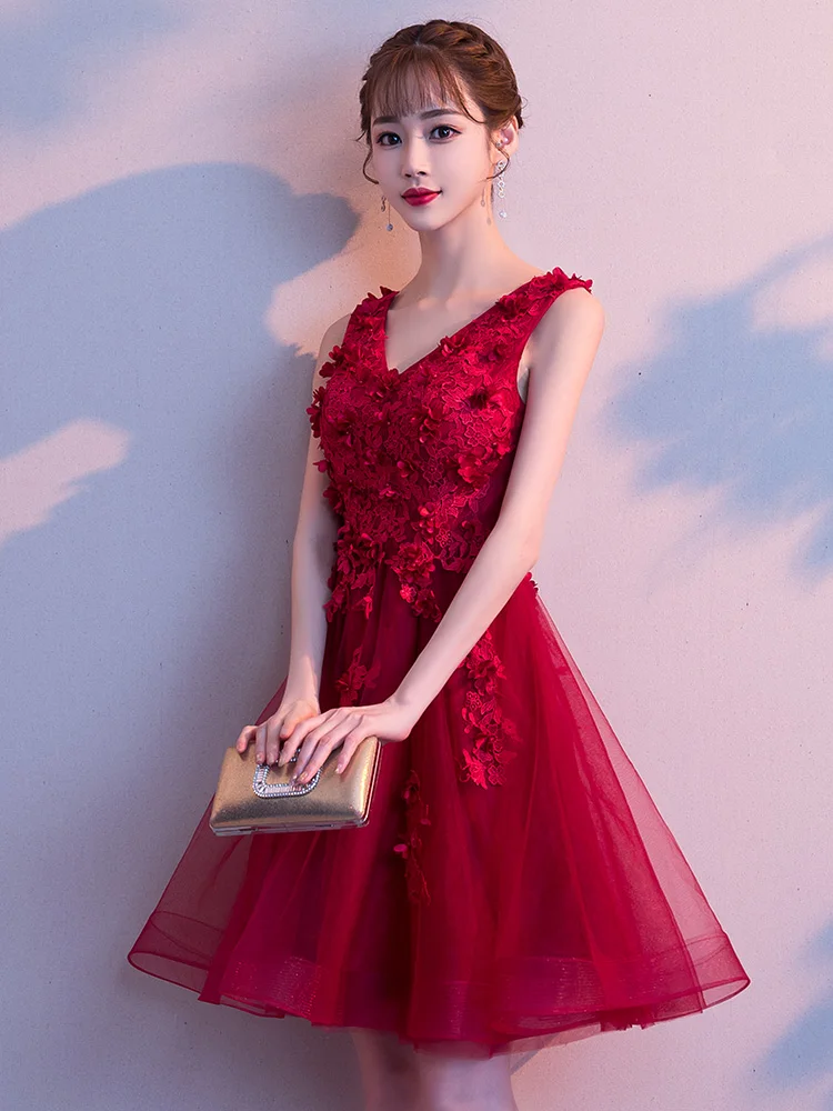 Платье женское короткое без рукавов для подружек невесты | Свадьбы и торжества