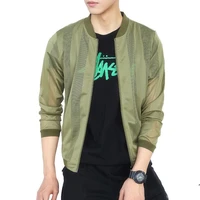 mens sunscreen clothes korean handsome sports leisure breathable summer coat trend thin jacket pure color 2021 college