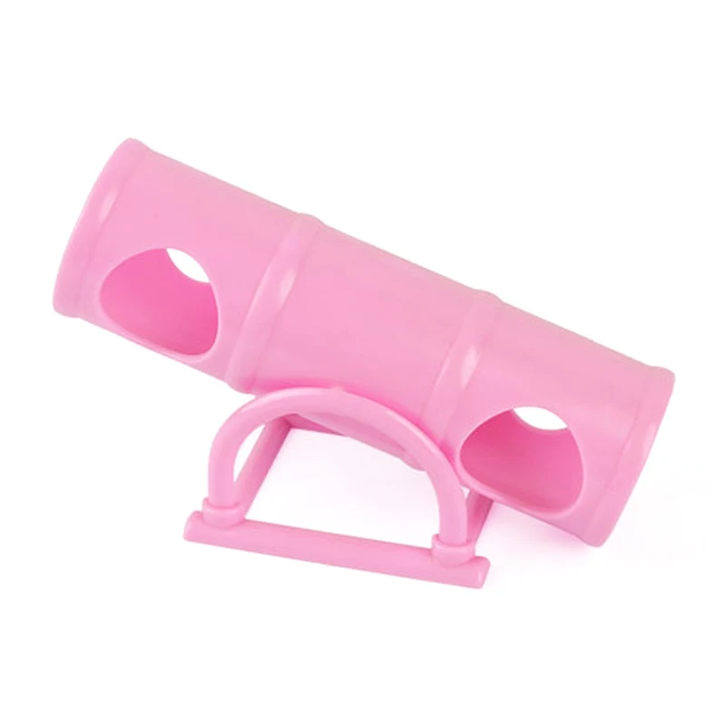 1 шт. Пластик маленький питомец игрушка качели ствола трубы интерактивную