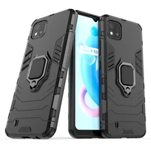 Phone Case For OPPO Realme C20 Cover For Realme C20 Capas Phone Bumper PC Holder Magnetic Armor Case For Realme C20 C21 Fundas