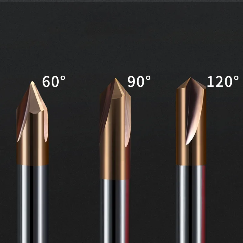 Карбидная фаска с ЧПУ вольфрамовая фрезерный алюминиевый резец прямым желобом