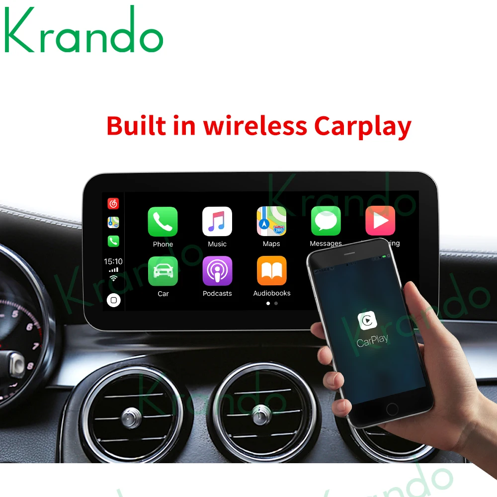 Фото Автомагнитола Krando Android 6. 0 6G 11,0G 128 для Mercedes Benz C W205 GLC-X25 V CLASS W446 2015-10,25 NTG 2020 5,0 Carplay Tablet №4
