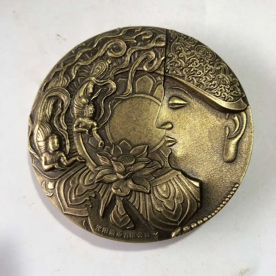 Уплотнение из чистой меди для тысяч рук Guanyin рельефное медное уплотнение