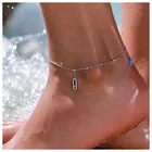 HIBRIDE Горячая Женская мода микро проложить Набор кубического циркония ножные браслеты для женщин летние пляжные вечерние подарки B-149