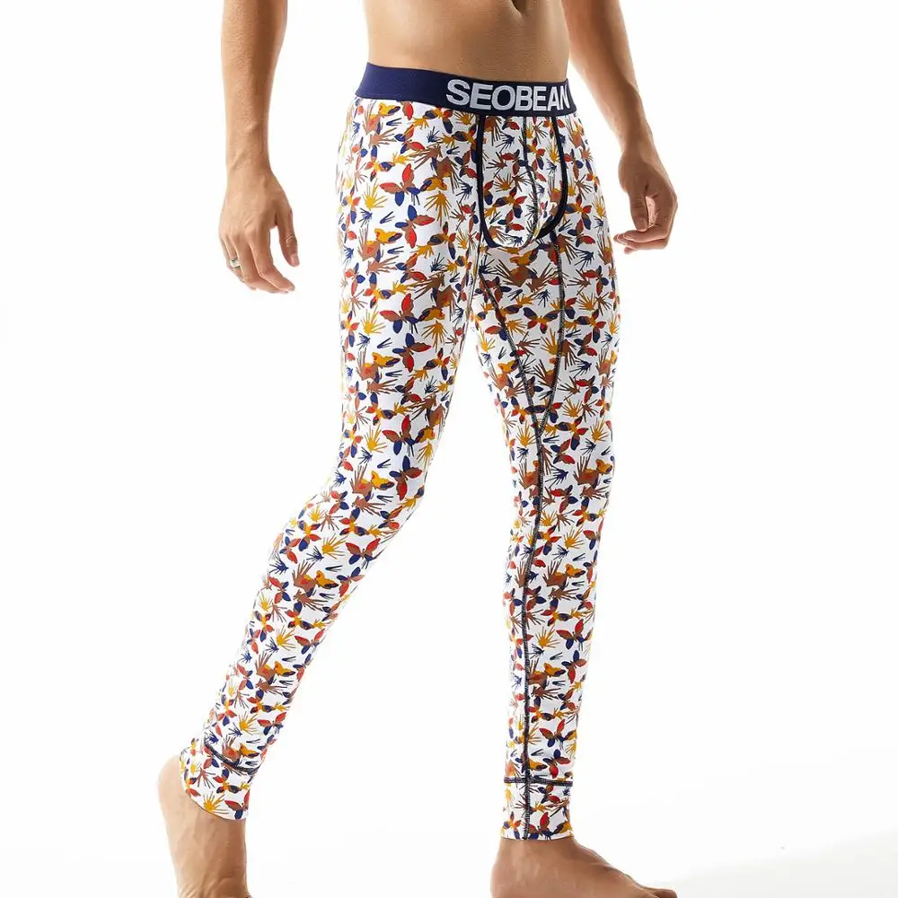 Модное зимнее осеннее нижнее белье мужские кальсоны удобные теплые хлопковые