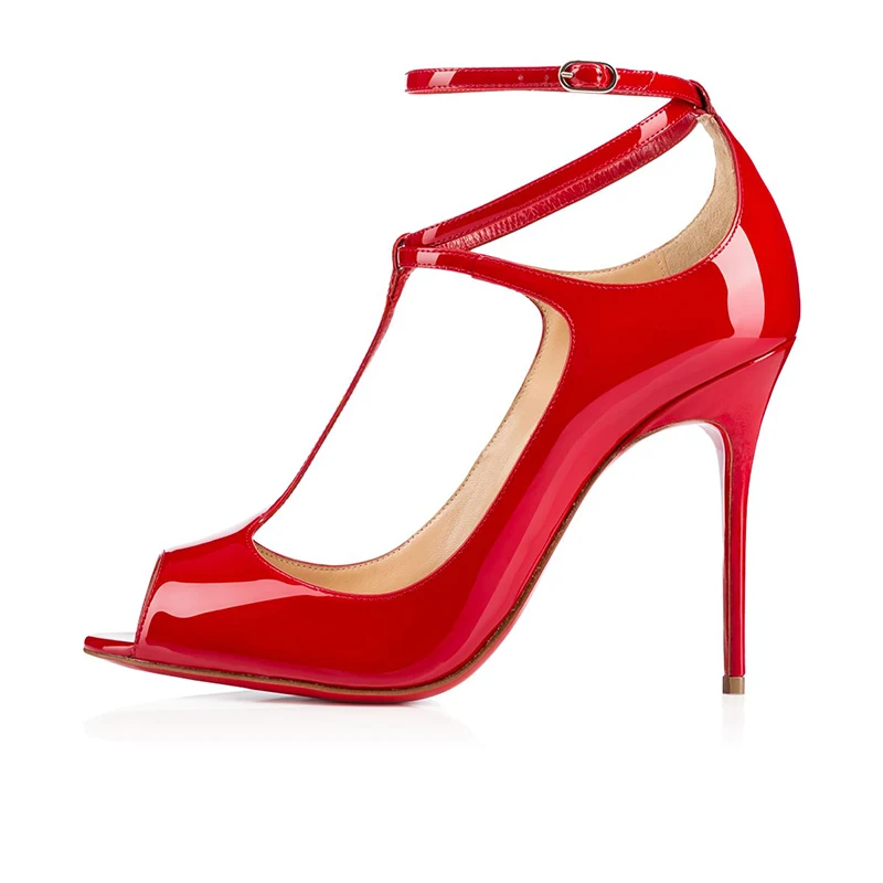 

Luxury Pumps Sandals Sexy Platform Clear Women High Heels 8 10 12 16cm White Ladies Mules Red Bottom Wedding Party Shoes 35-44