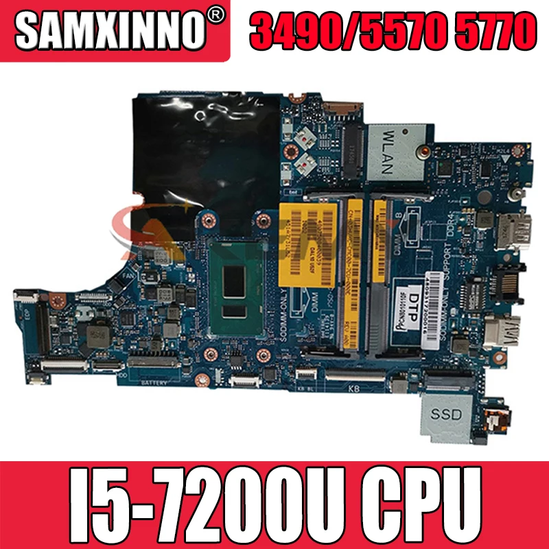 

For DELL Inspiron 3490/5570 5770 laptop motherboard CAL50/DAL10 LA-F115P CN-03KDRT 03KDRT 3KDRT SR2ZU I5-7200U 100% fully tested
