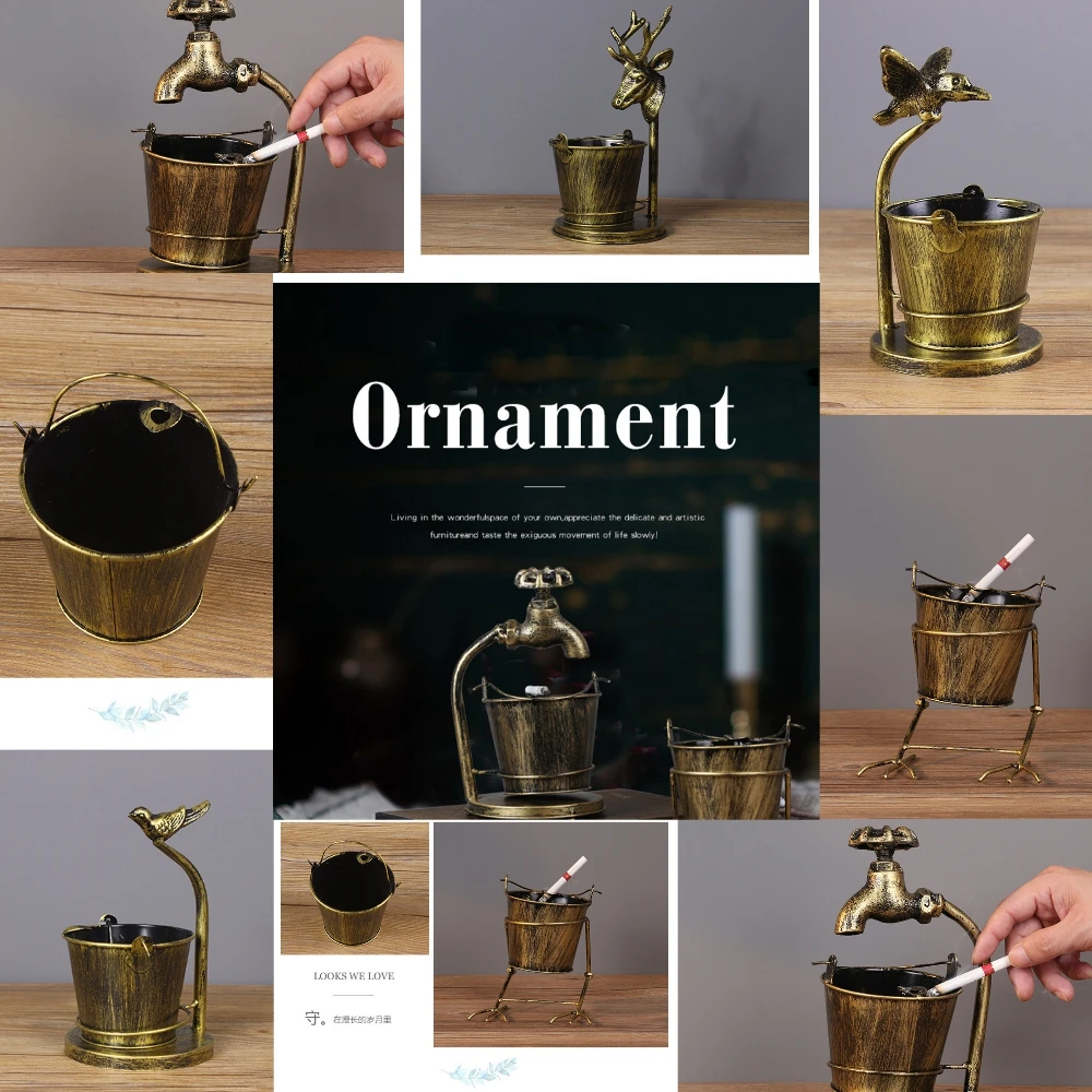 Мини железные пепельницы сумка почтовый Карманный пепельница для курения на