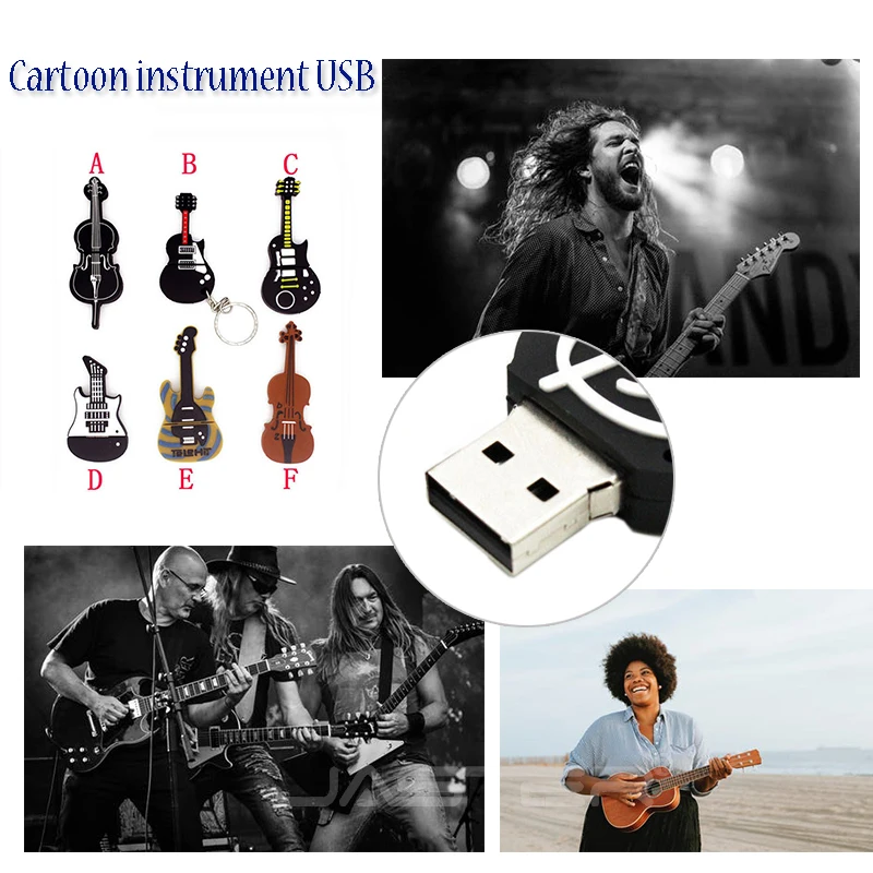 JASTER настоящий объем 8 стилей Instrumenty muzyczne Modelu pendrive 4 ГБ 16 32 64 USB флеш накопитель skrzypce/