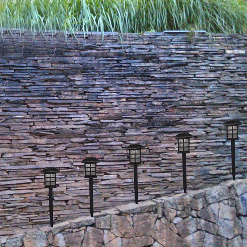 구매 태양열 전원 LED 충전식 1-LED 울타리 홈통 정원 조명, 잔디 울타리 벽 정원 램프 크리스마스 장식 8 개