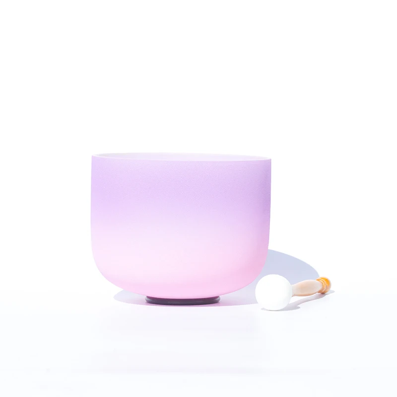 Чакра с короной B Note чакра кварцевая кристаллами Поющая чаша для медитации и