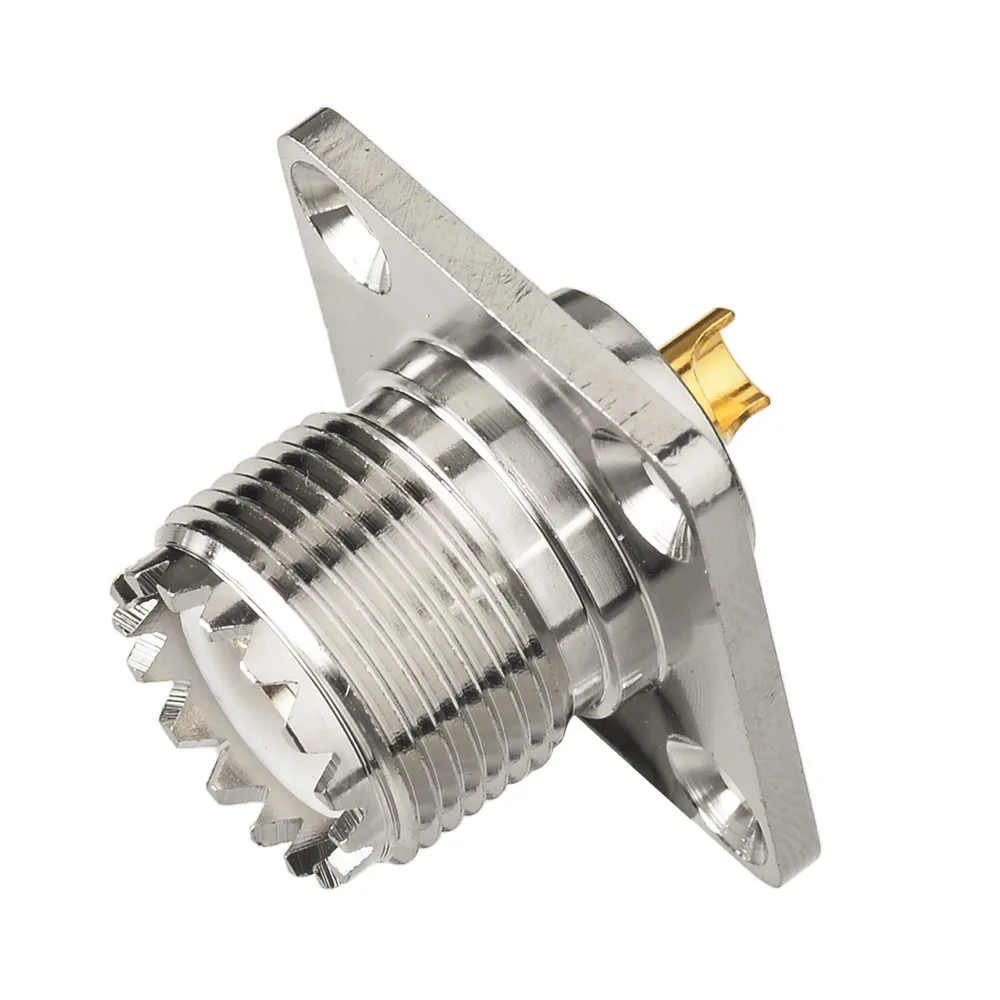 Eightwood UHF/SO239 гнездо RF коаксиальный соединитель Адаптер 4 отверстия Панельное