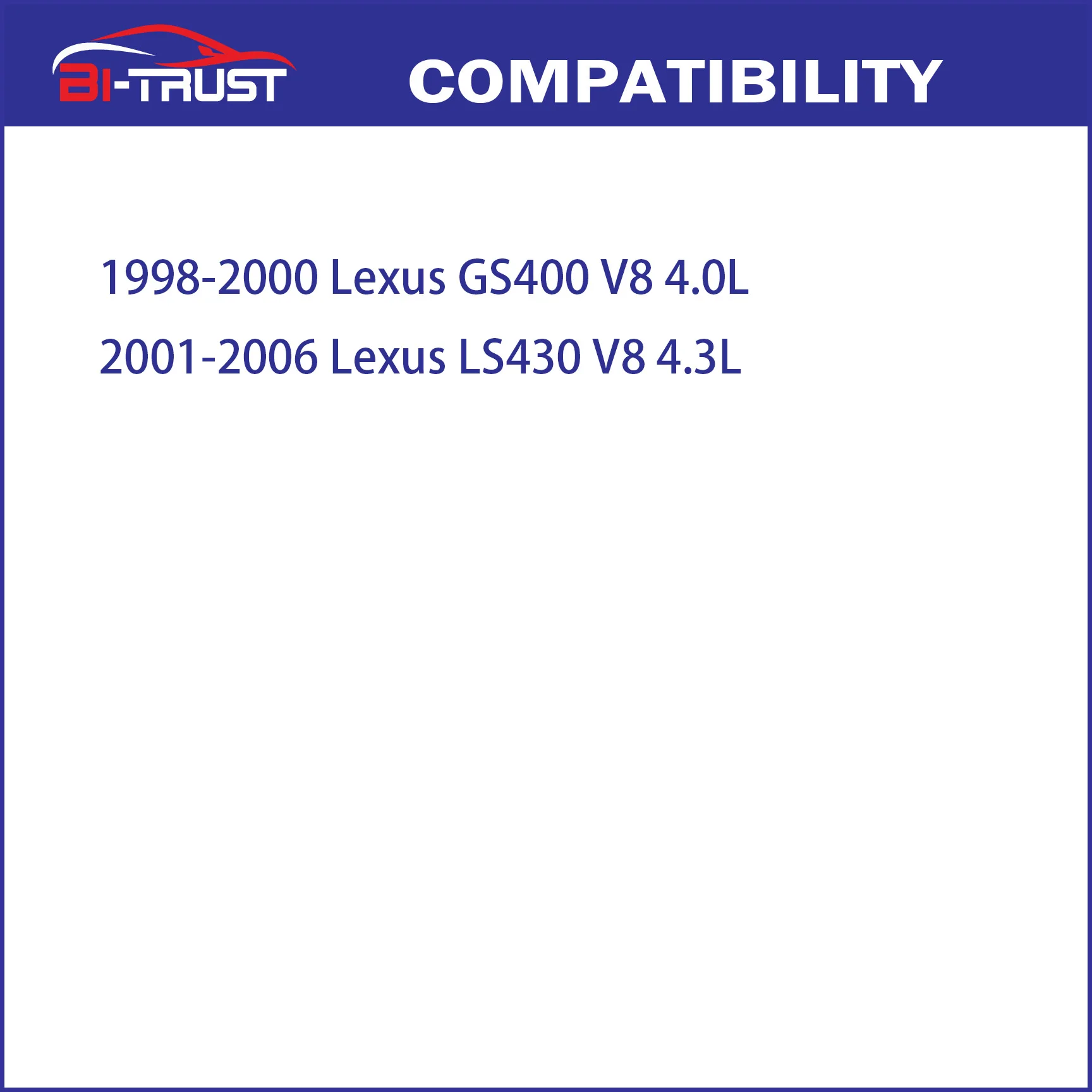 Bi-Trust воздушный фильтр двигателя для 1998-2000 Lexus GS400 V8 4.0L 2001-2006 LS430 4.3L 17801-0P020 |
