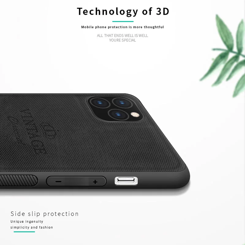 Винтажный чехол PINWUYO для iPhone 11 Pro Max 6,5 ''PU кожаный тканевый чехол для телефона iPhone 11 Pro 5,8'' Чехлы для iPhone 11 Max