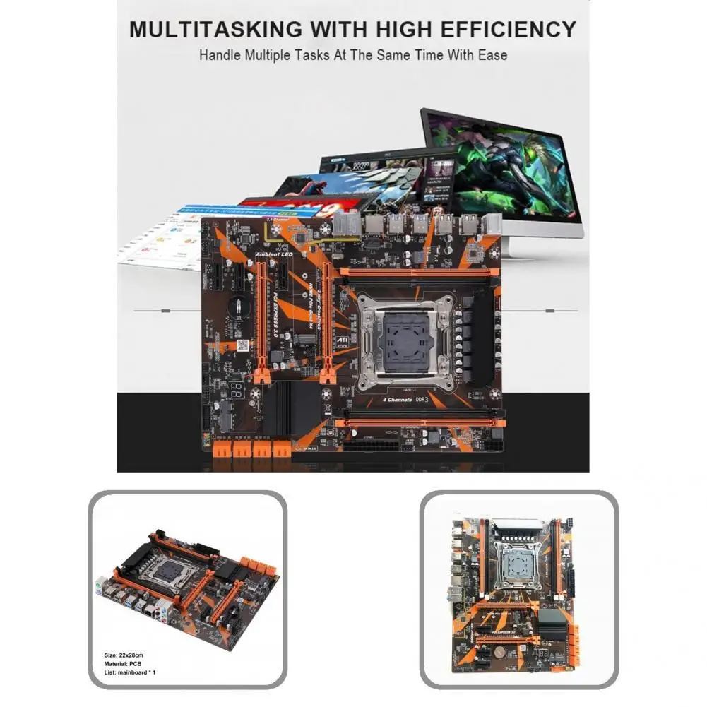 

Portable Practical High Reliability DDR3 SATA3.0 M.2 Desktop Motherboard Compact PC Motherboard High Speed for Desktop