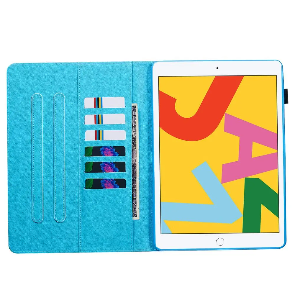 Чехол для iPad 10 2 2020 8 го поколения с фиолетовым рисунком совы чехол дюймов 2019 Air 5 Pro