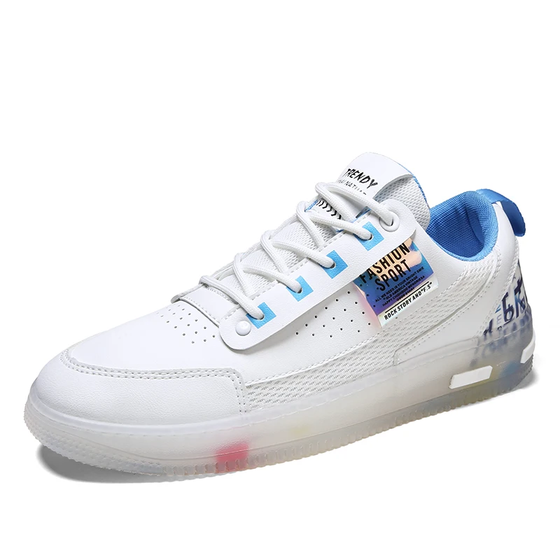 Универсальные мужские кроссовки с прозрачной подошвой повседневные спортивные