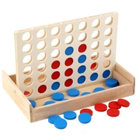 rubber wood connect 4 game classic master foldable kids children line up row board puzzle toys gifts board game educational toy