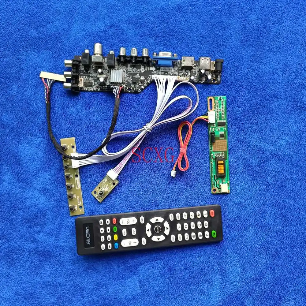 

1-CCFL Fit B154EW01 V8/V9 B154EW02 V0/V1/V2/V3 HDMI-compatible USB AV VGA KIT 1280*800 DVB Digital LVDS 30 Pin Controller Board