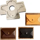 Сделай сам маленький кошелек кожаный лазер нож форма ручной работы кожаные инструменты деревянные штампы шаблон подходит для высекальной машины