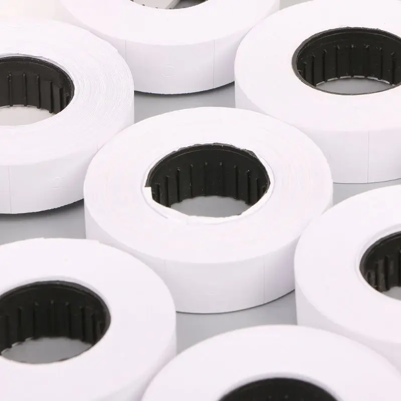 2022 New 10 Rolls Price Label Paper Refill Tag Mark Sticker Double Row For MX-6600 Labeller Gun | Канцтовары для офиса и дома