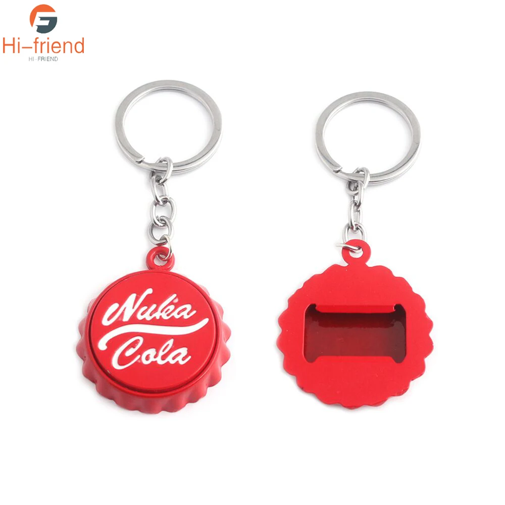 Красный SC Nuka Cola открывалка для пивных бутылок Cool Boy Автомобильный Брелок высокого качества с красной эмалью подвеска с буквенным узором подарок на день отца - Цвет: Красный