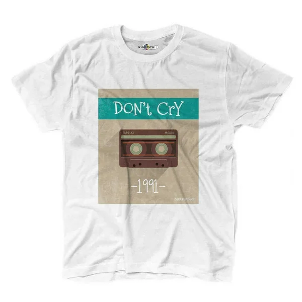 Футболка не плакать кассета с музыкой лента для танцев в стиле поп рок лет