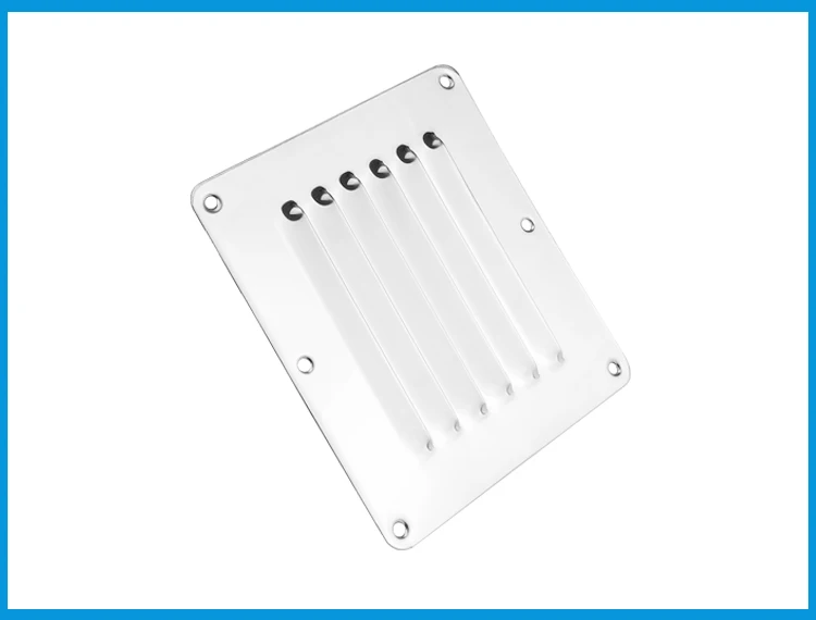 

2PCS Marine Grade Stainless Steel 316 Boat Marine Square Air Vent Louver Vent Grille Ventilation Louvered Ventilator Grill Cover