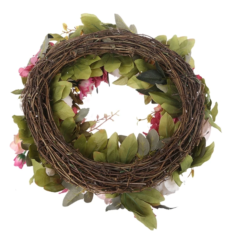 

Wreath Door Wreath - Handcrafted Wreath for Front Door Outdoor Home Party Wedding Decorï¼ŒLarge Artificial 16â€ Peonies