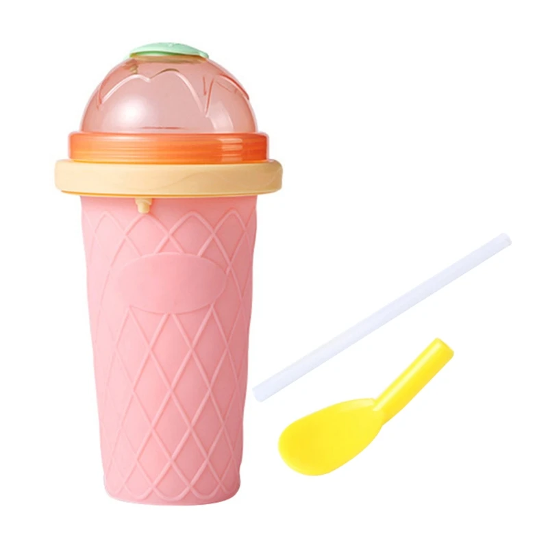 

Squeeze Mugs Slushy Makers DIY Homemade Smoothie Mugs Freeze Drinks Mugs Double Layer Summer Juice Ice Cream Makers Mugs