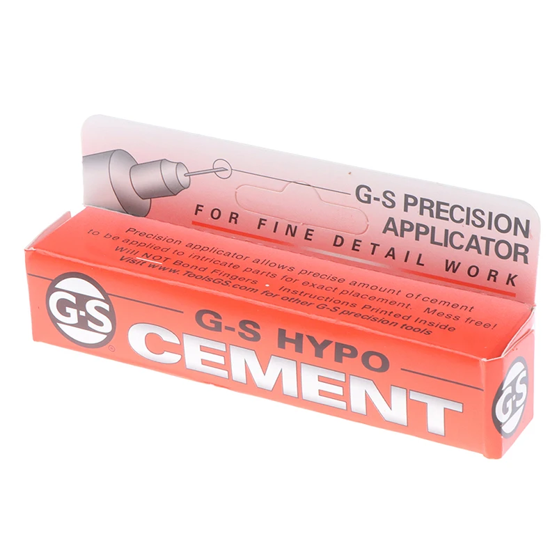 

9ml G-s Hypo Cement Precision Applicator Adhesive Glue For Gluing Fix Jewelry Crafts Crystal Rhinestone Multi Purpose Clear Gel.