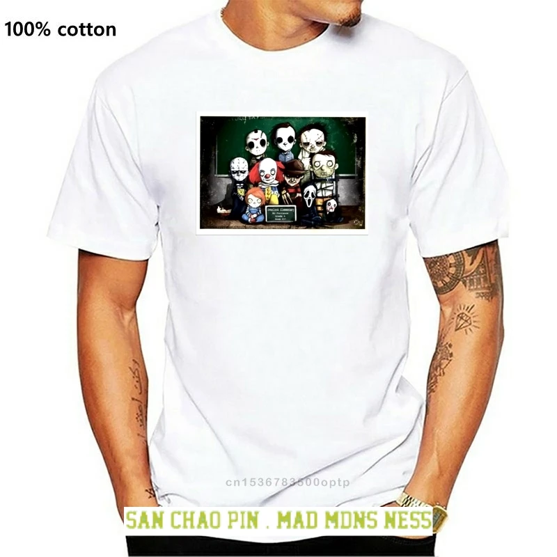 

Halloween T-Shirt 4Th Grade Funny Horror Michael Myers Jason Voorhess It Chucky Street Wear Fashion Tee Shirt