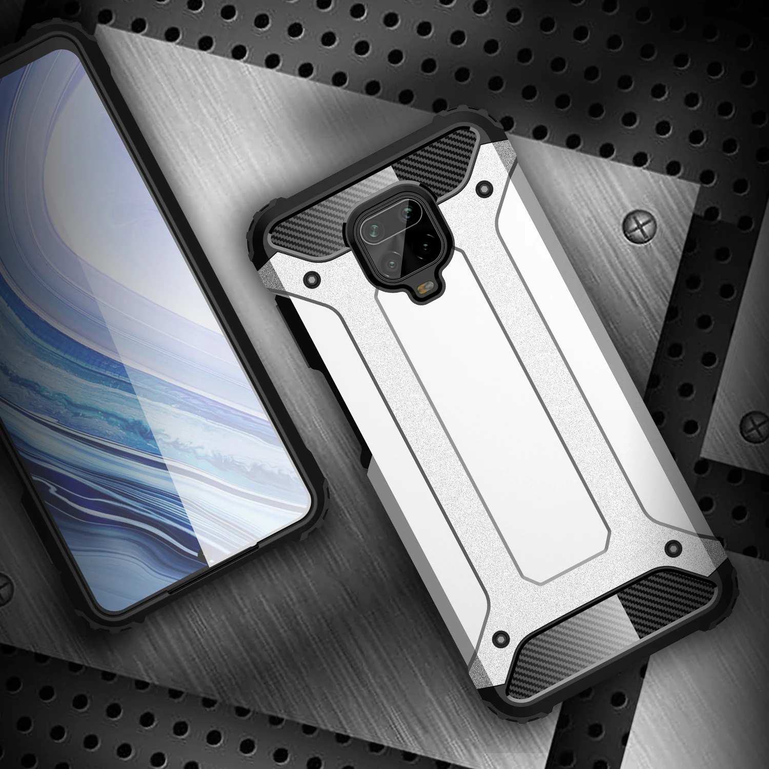 Противоударный чехол для Redmi 8A Note 8T 7 K20 PRO Poco F2 резиновый армированный Гибридный
