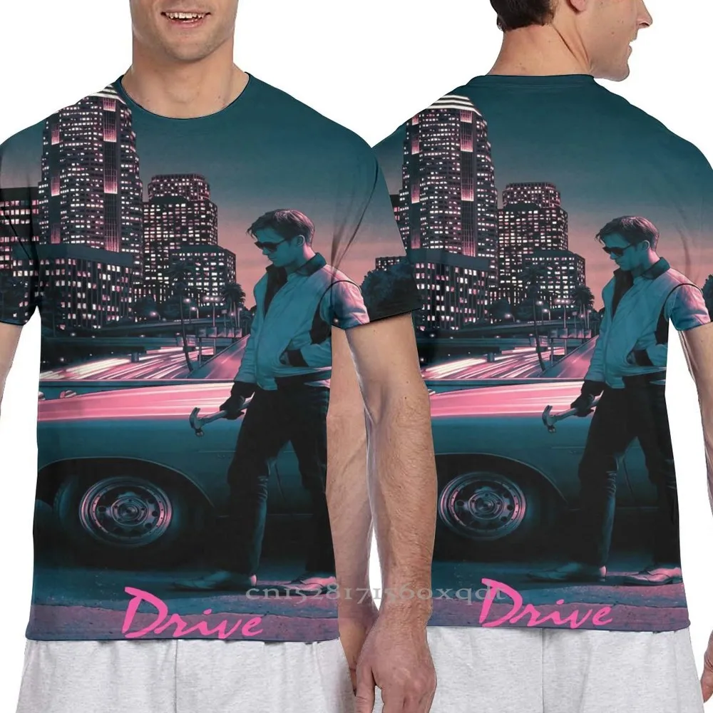 Постер для вождения фильма Мужская футболка женская с принтом коротким рукавом