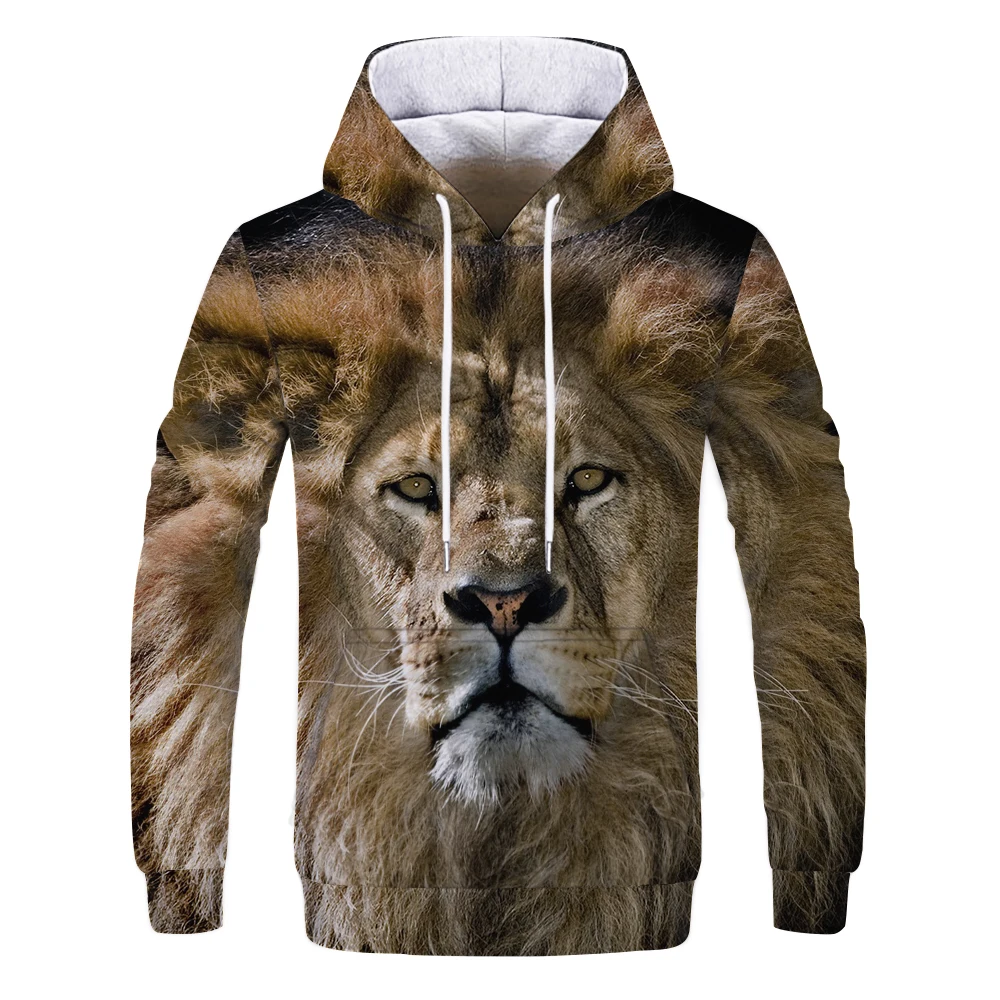 

New 3D All Over Printed Tiger trend creative art style Spring and Autumn fashion hoodie cartoon Funny Unisex oversized hoodies