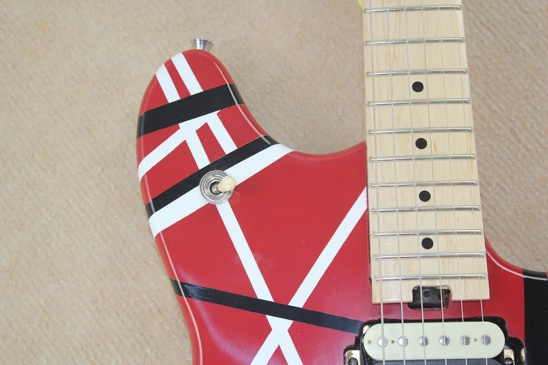 Высокое качество-новое поступление EVH Вольфганг Custom Shop электрогитара в красно-белой линии оптом 150604