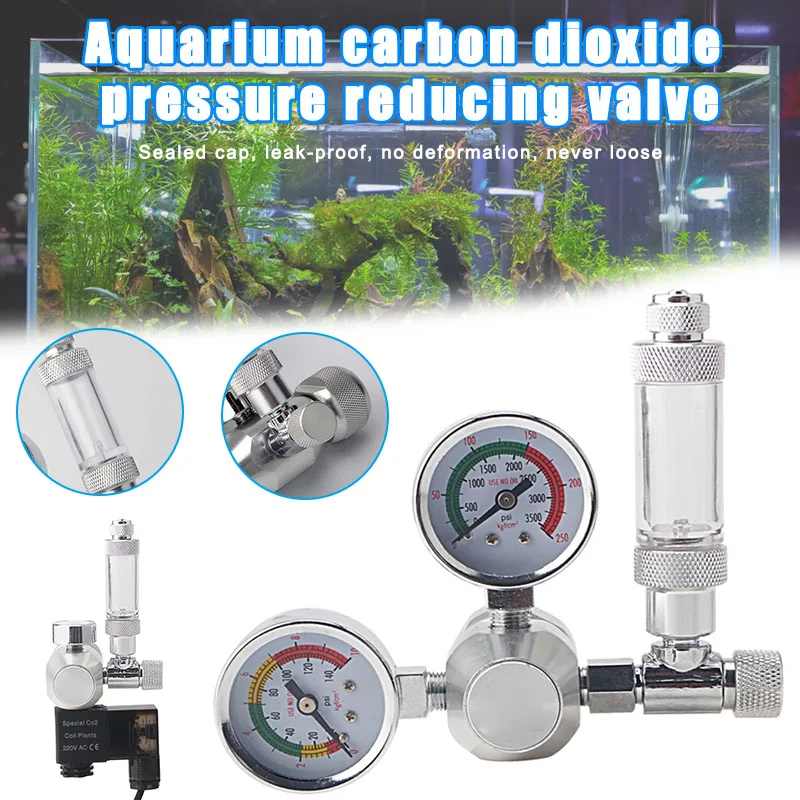 

Hot sale Co2 Aquarium Regulator Carbon Dioxide Reducing Valves Durable Safe for Fish Tank Farming Supplies dropshipping