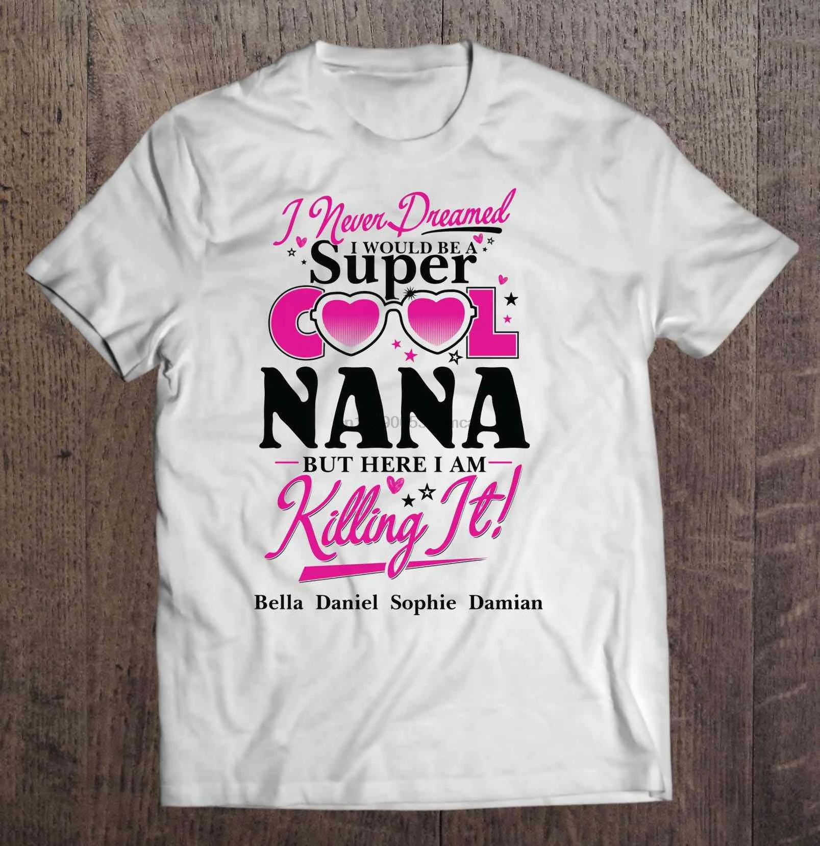 Мужская футболка никогда не мечтала что я бы была очень крутой бабушкой но здесь