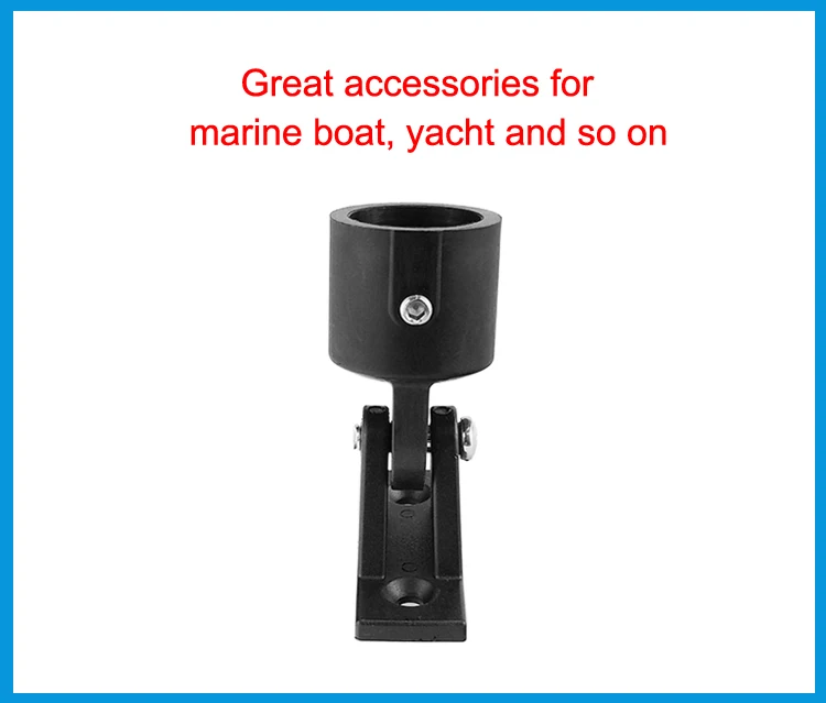 High Quality Nylon Boat Bimini Top Fitting Deck Hinge Slide Cap Pipe Eye End External Canopy Tube Accessories | Обустройство дома