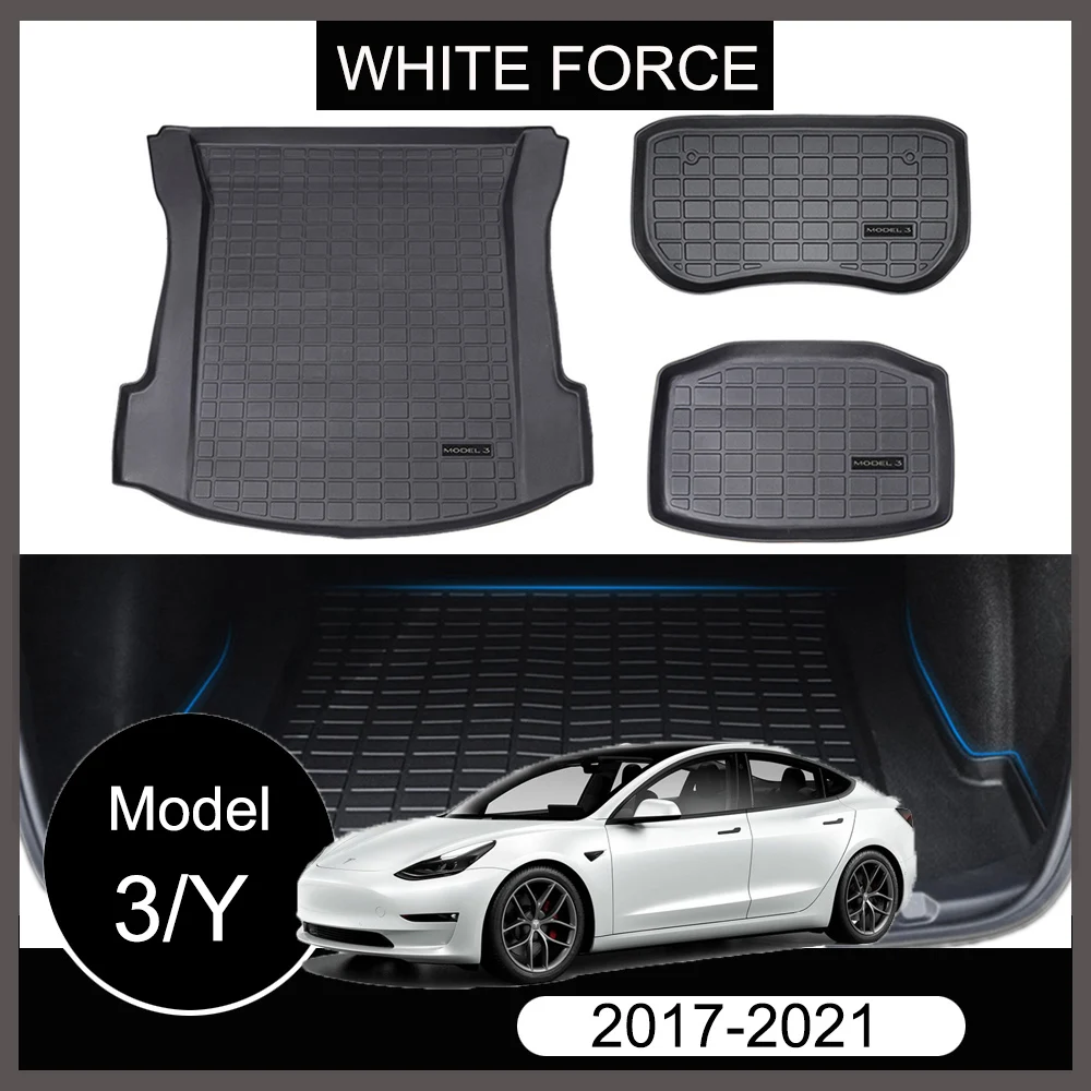 

Коврик для багажника Tesla Model 3 2017-2021 Model Y Upgrade, защитный коврик из ТПЭ, модель 3 2021, коврик для багажника, коврик для багажника