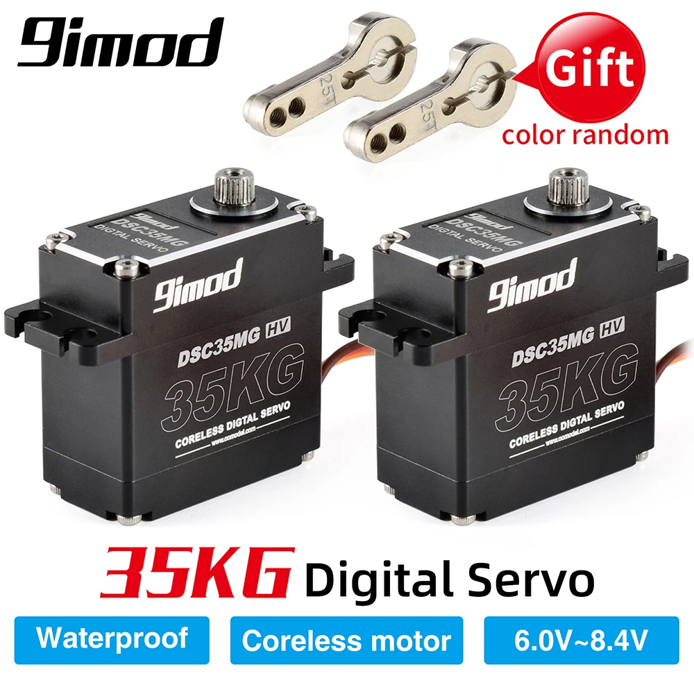 Водонепроницаемый сервопривод 9imod DSC35MG 35 кг алюминиевый чехол с поворотом на 120