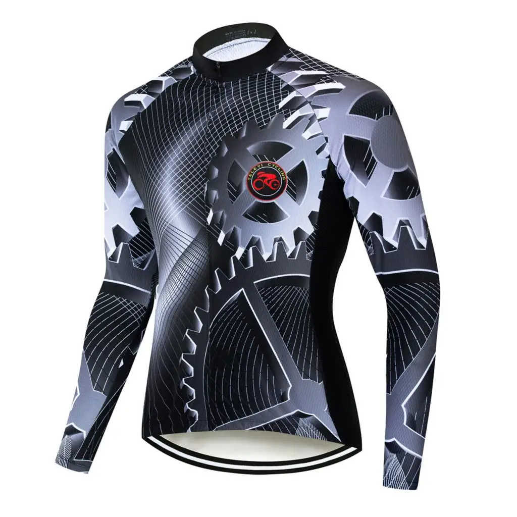 Новинка 2019 мужские футболки Maillots Ciclismo с длинным рукавом для велоспорта на