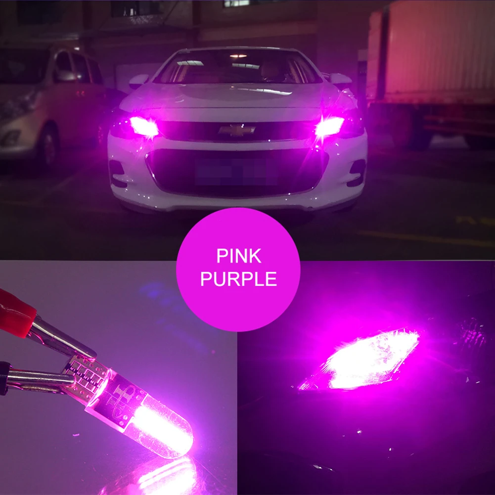

2pcs T10 LED Bulb SMD High Brightness 6500K Interior Light Bulb for Side Marker Lights Reading Lights The Width Light For Cars
