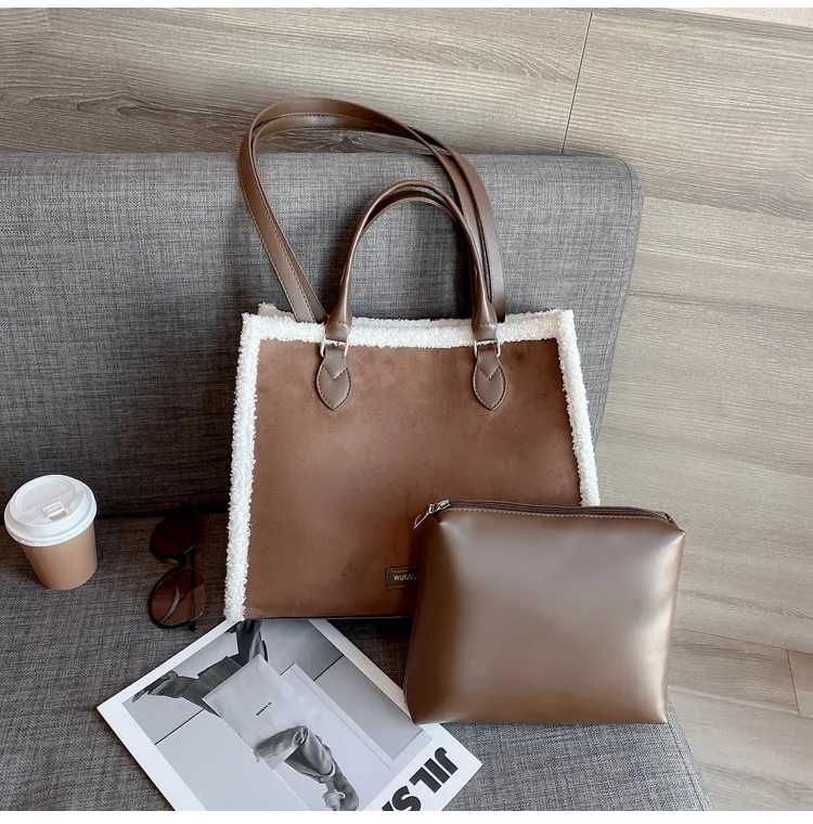 

Autumn And Winter Scrub Pu Leather Shoulder Bags For Women 2021 Trend Women's Branded Trending Black Hand Bag Handbags And Purse