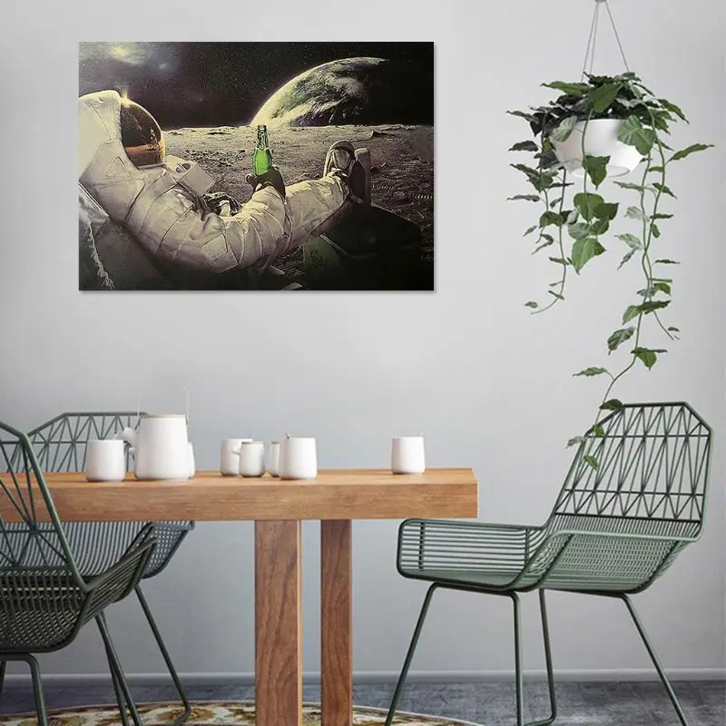 Прямая поставка астронавт на Луне расслабляющий с пивом Ретро Фэнтези крафт