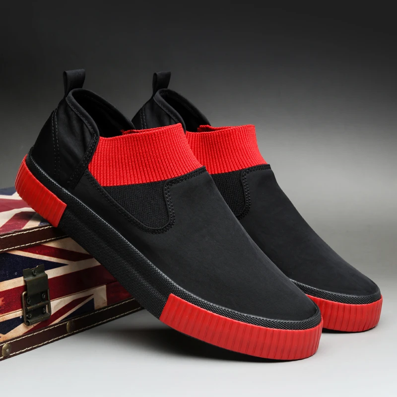 Мужские парусиновые туфли Мэгги Уокер Повседневная модная обувь без застежек